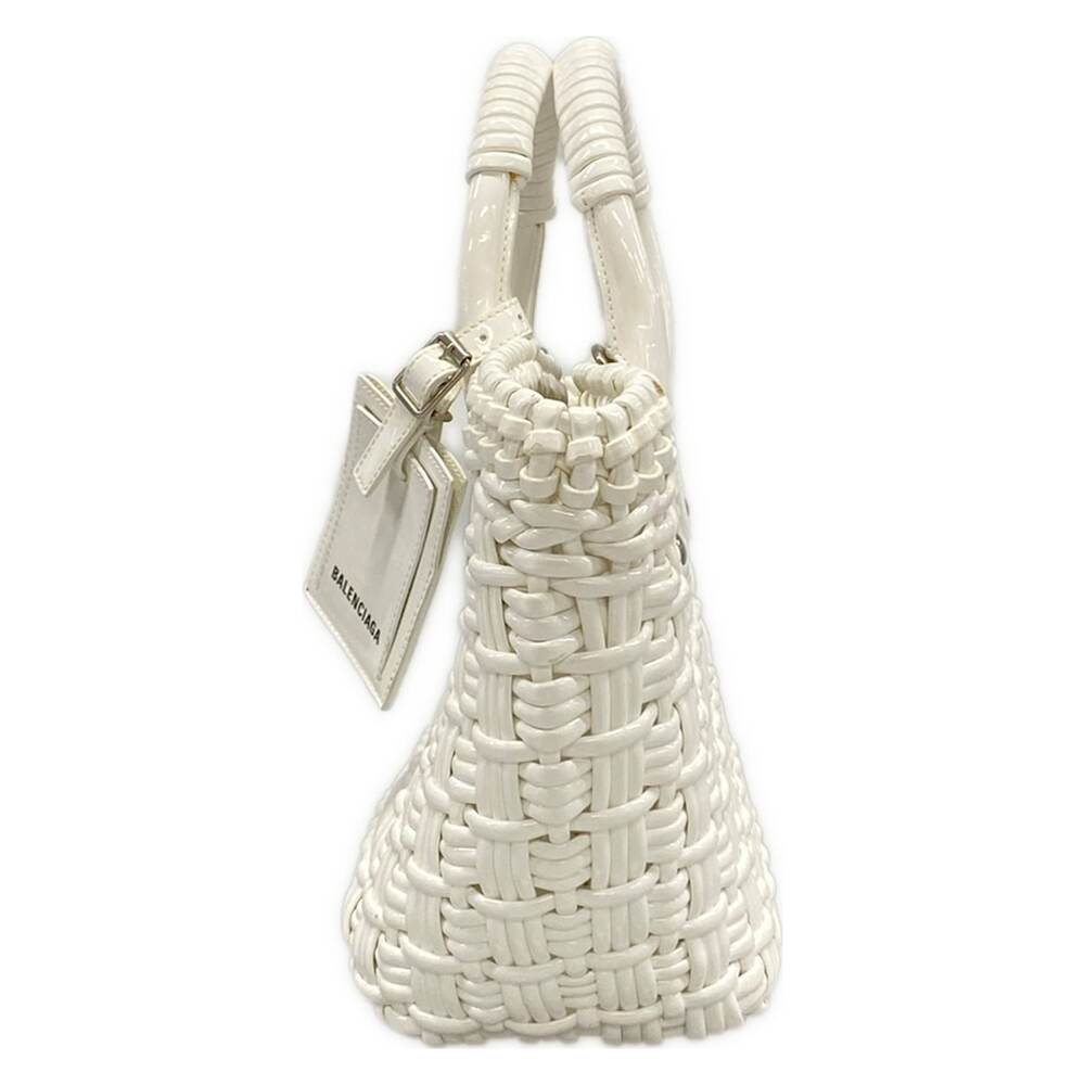 Balenciaga Bistro XS Basket Tote Bag 671342 Polyurethane Polyester Cotton - Picture 4 of 15